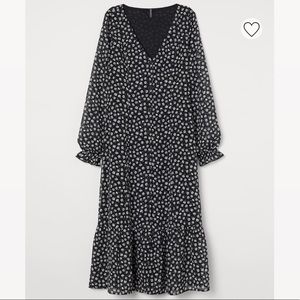 H&M Floral Calf-length dress
